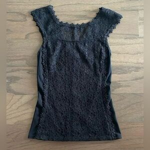Express Black Lace Top - Size S